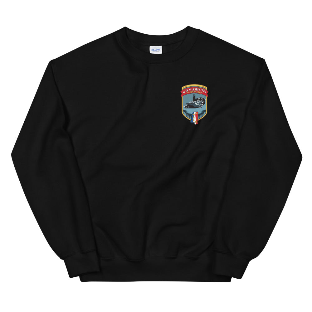 USS Mississippi (SSN-782) Ship's Crest Sweatshirt