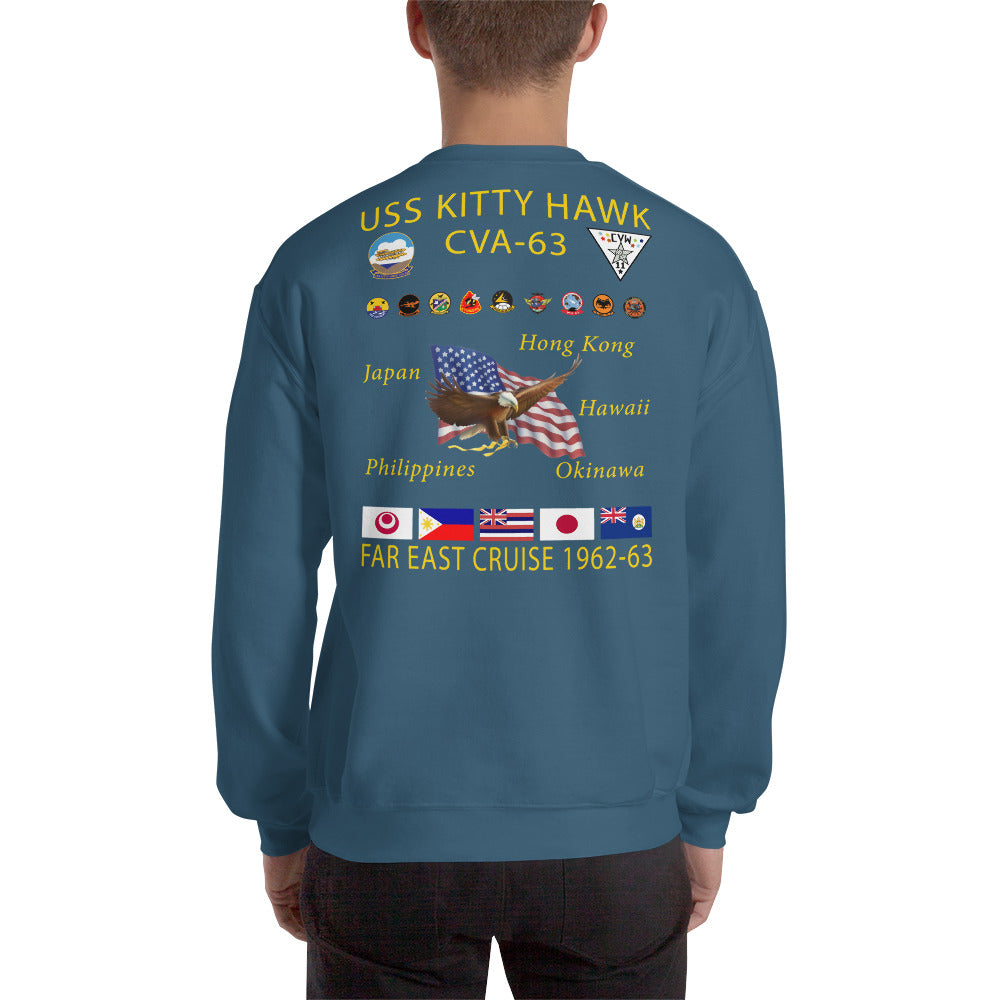 USS Kitty Hawk (CVA-63) 1962-63 Cruise Sweatshirt