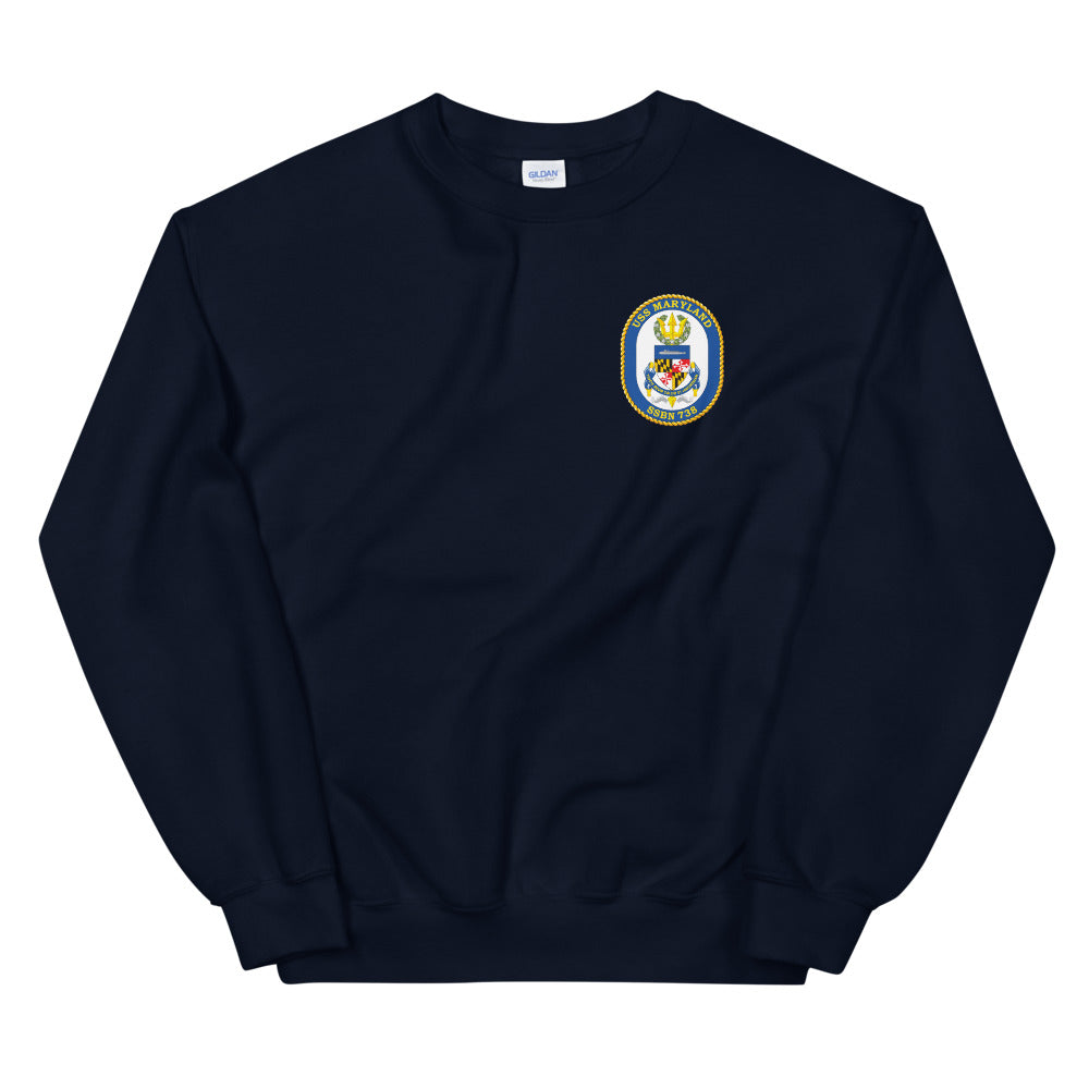 USS Maryland (SSN-738) Ship's Crest Sweatshirt