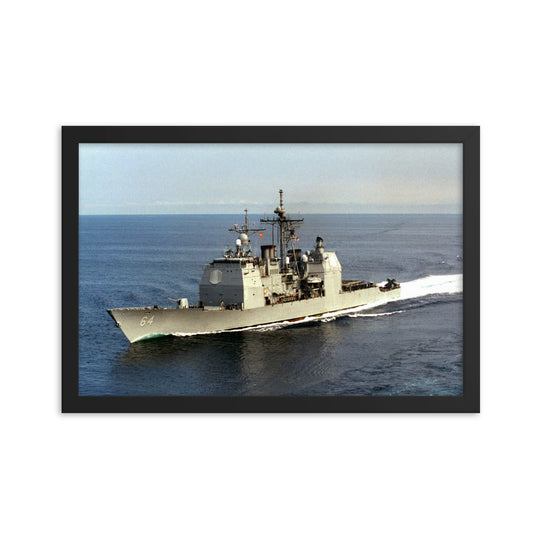 USS Gettyburg (CG-64) Framed Ship Photo