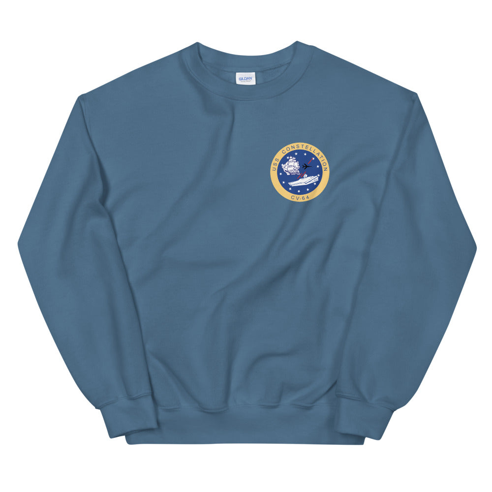 USS Constellation (CV-64) 1988-89 Cruise Sweatshirt - FAMILY