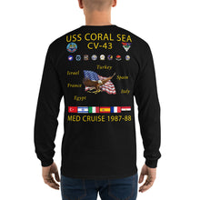 Load image into Gallery viewer, USS Coral Sea (CV-43) 1987-88 Long Sleeve Cruise Shirt