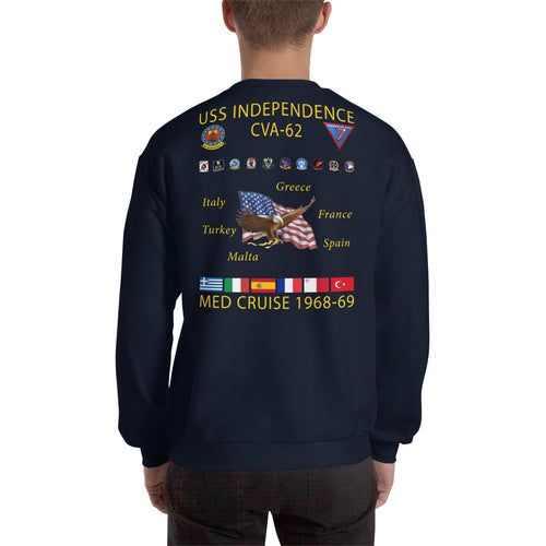 USS Independence (CVA-62) 1968-69 Cruise Sweatshirt