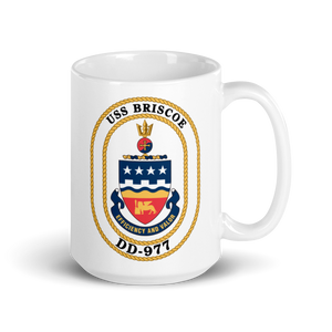 USS Briscoe (DD-977) Ship's Crest Mug