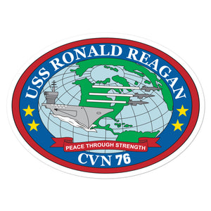 USS Ronald Reagan (CVN-76) Ship's Crest Vinyl Sticker