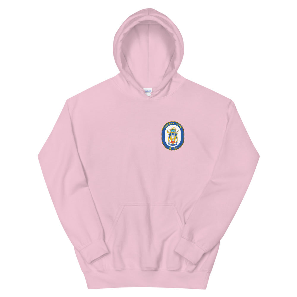 USS New York (LPD-21) Ship's Crest Hoodie