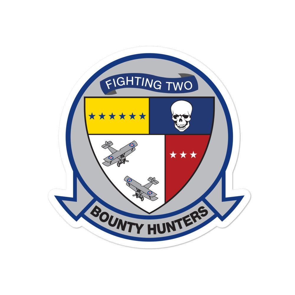 VF/VFA-2 Bounty Hunters Squadron Crest Vinyl Sticker