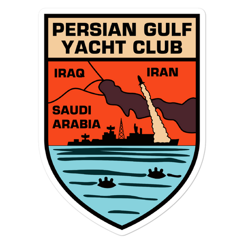 Persian Gulf Yacht Club Shield Vinyl Sticker
