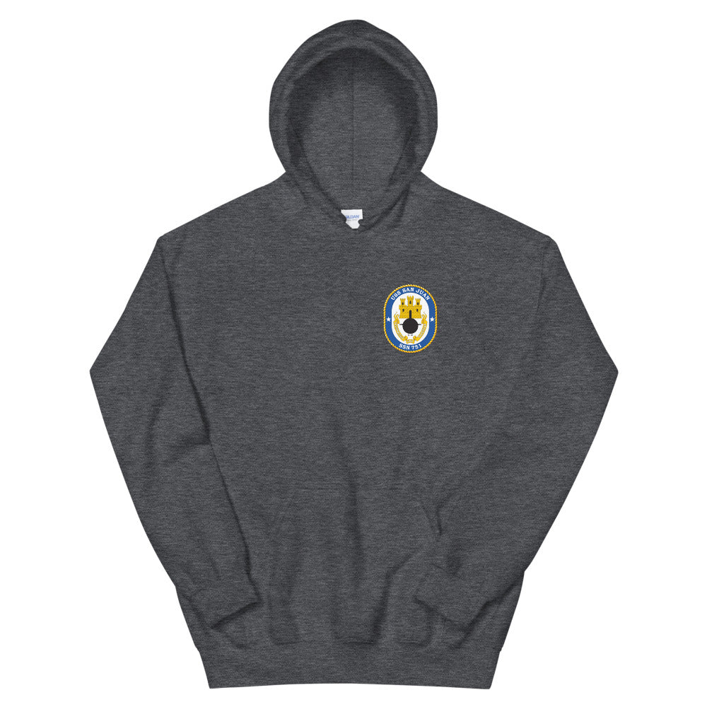 USS San Juan (SSN-751) Ship's Crest Hoodie