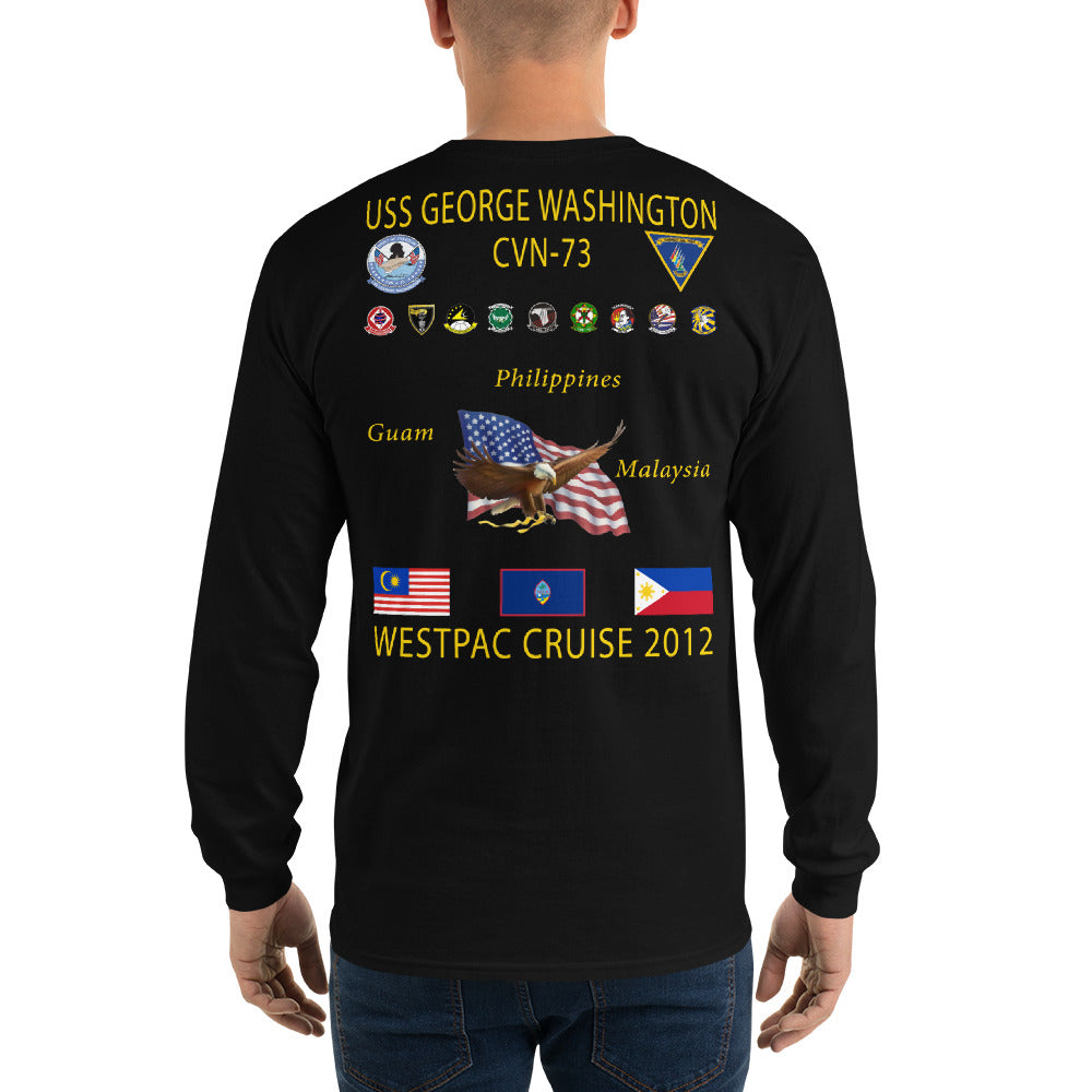 USS George Washington (CVN-73) 2012 Long Sleeve Cruise Shirt