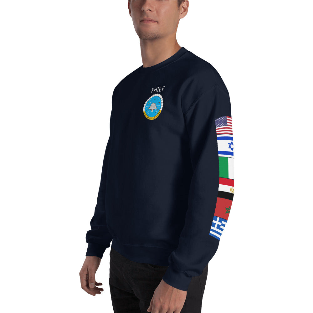 IKE CUSTOM w/FLAGS - E HUGHES - Sweatshirt