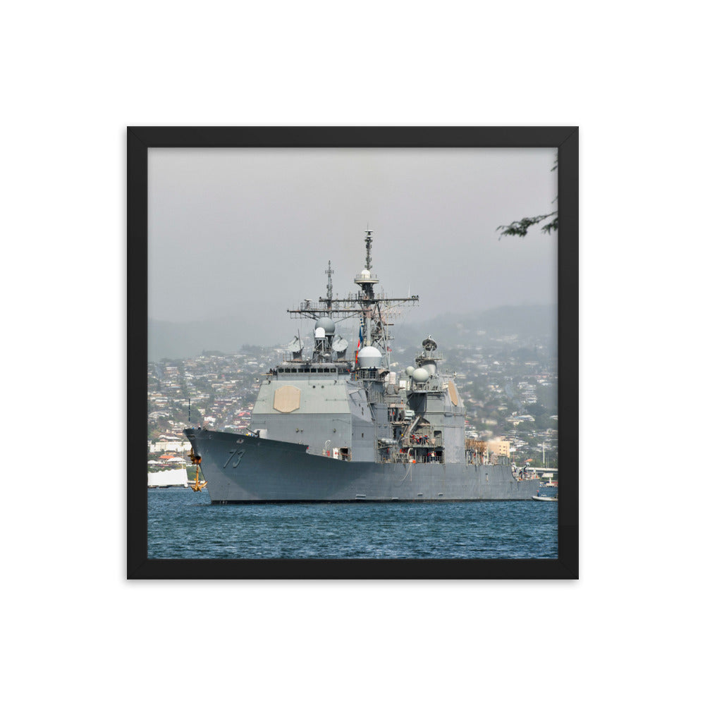 USS Port Royal (CG-73) Framed Ship Photo - Pearl Harbor