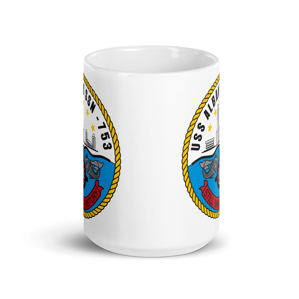 USS Albany (SSN-753) Ship's Crest Mug