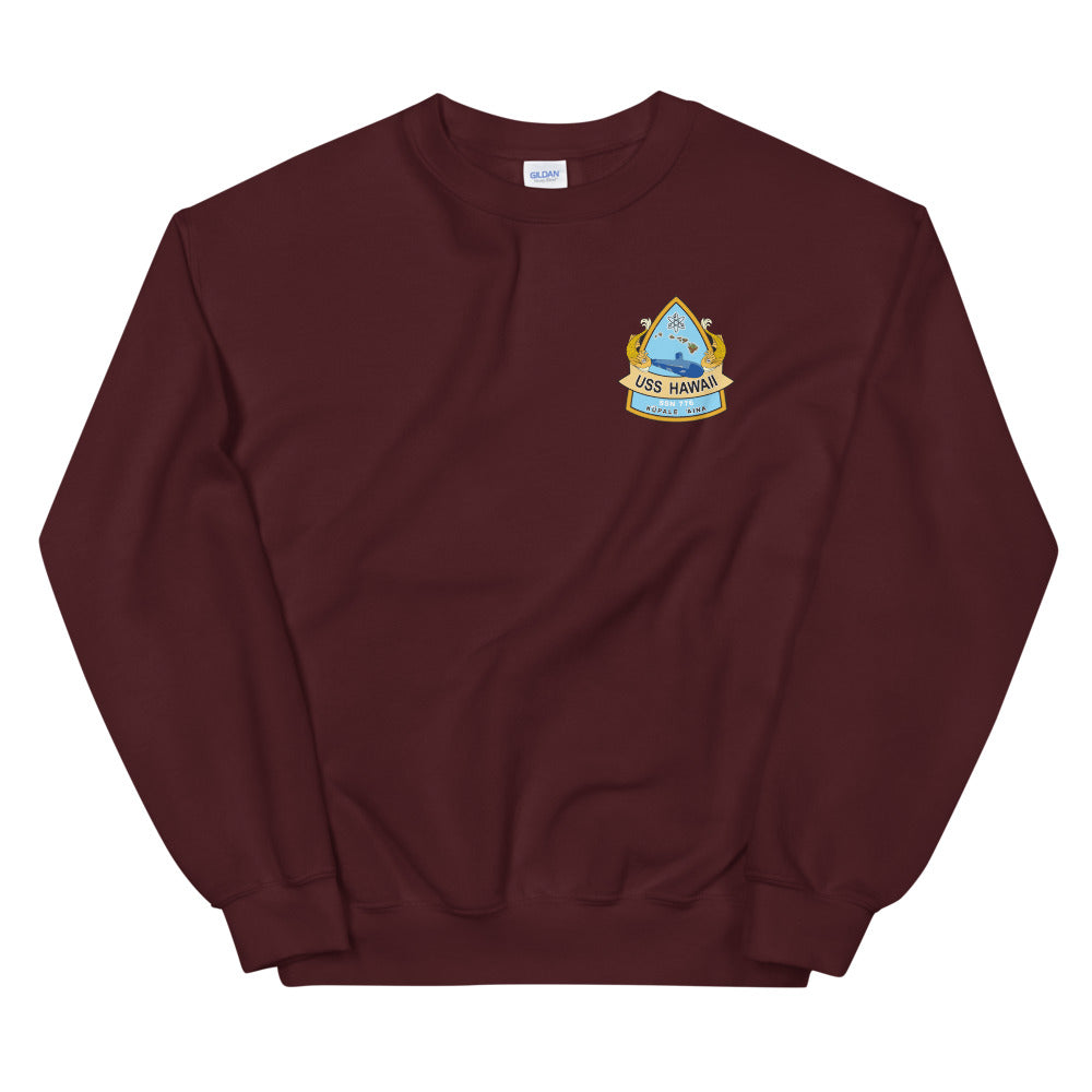 USS Hawaii (SSN-776) Ship's Crest Sweatshirt