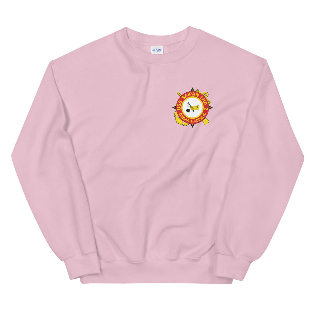 USS Saipan (LHA-2) Ship's Crest Sweatshirt