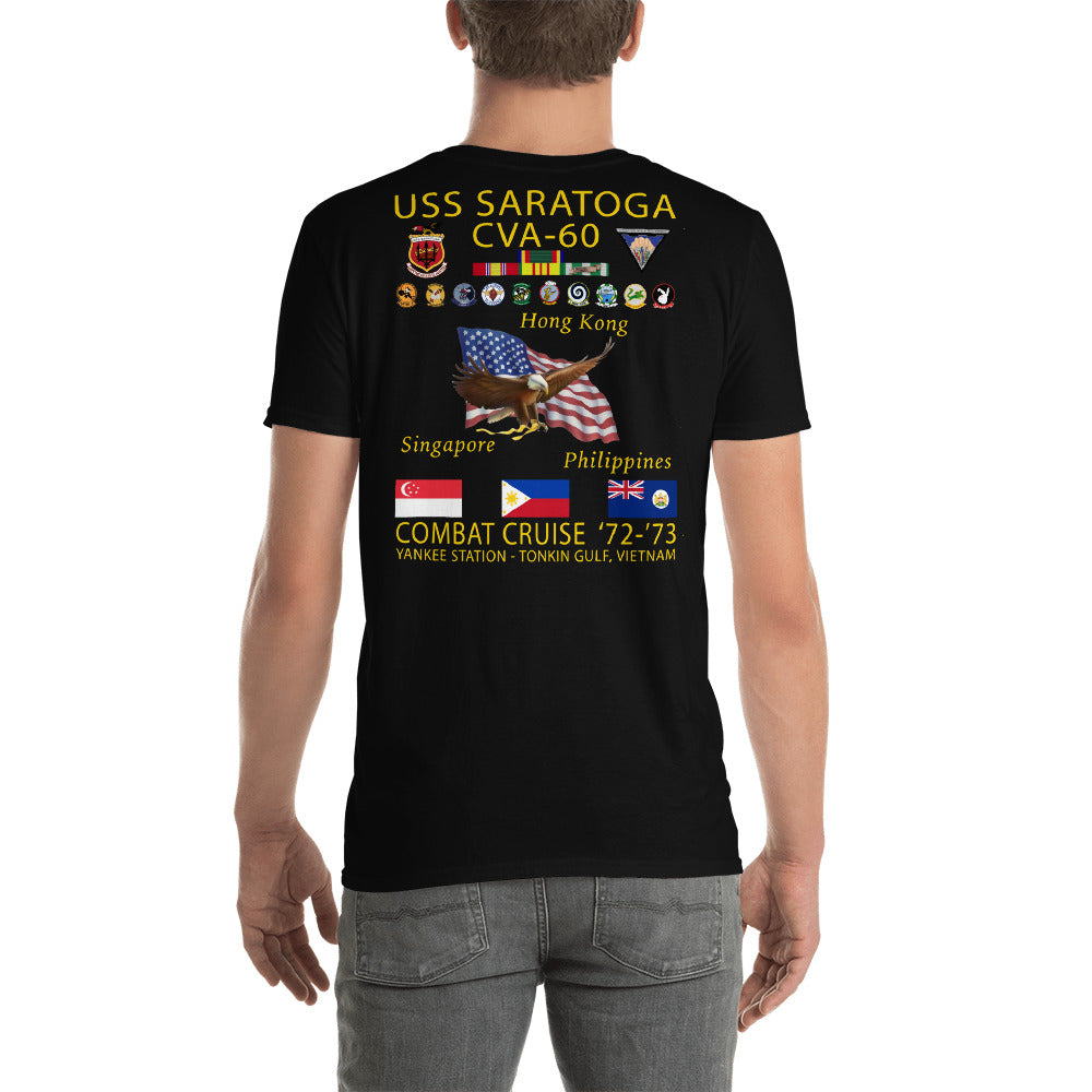 USS Saratoga (CVA-60) 1972-73 Cruise Shirt
