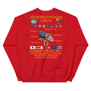 USS Ronald Reagan (CVN-76) 2011 Cruise Sweatshirt