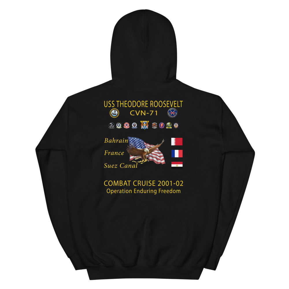 USS Theodore Roosevelt (CVN-71) 2001-02 Cruise Hoodie