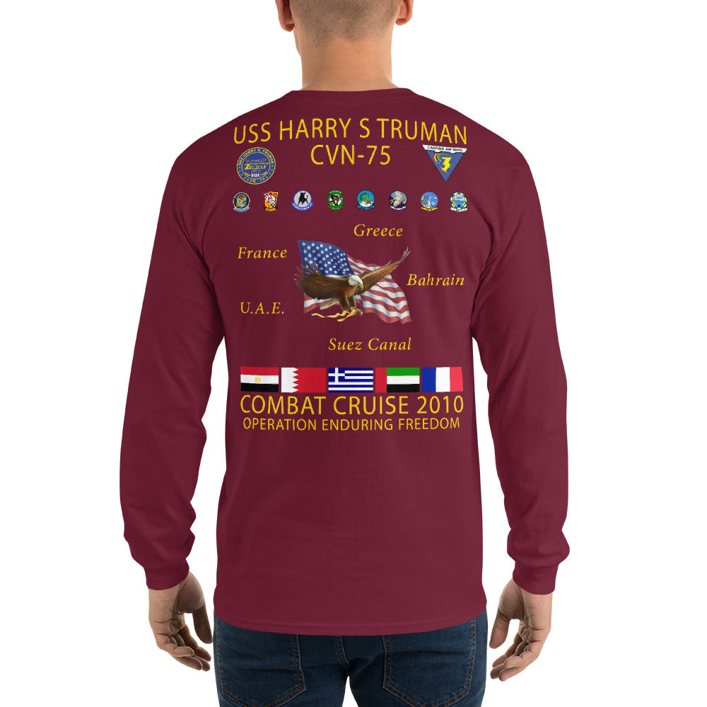 USS Harry S. Truman (CVN-75) 2010 Long Sleeve Cruise Shirt