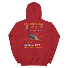 Load image into Gallery viewer, USS Forrestal (CVA-59) 1964-65 Cruise Hoodie