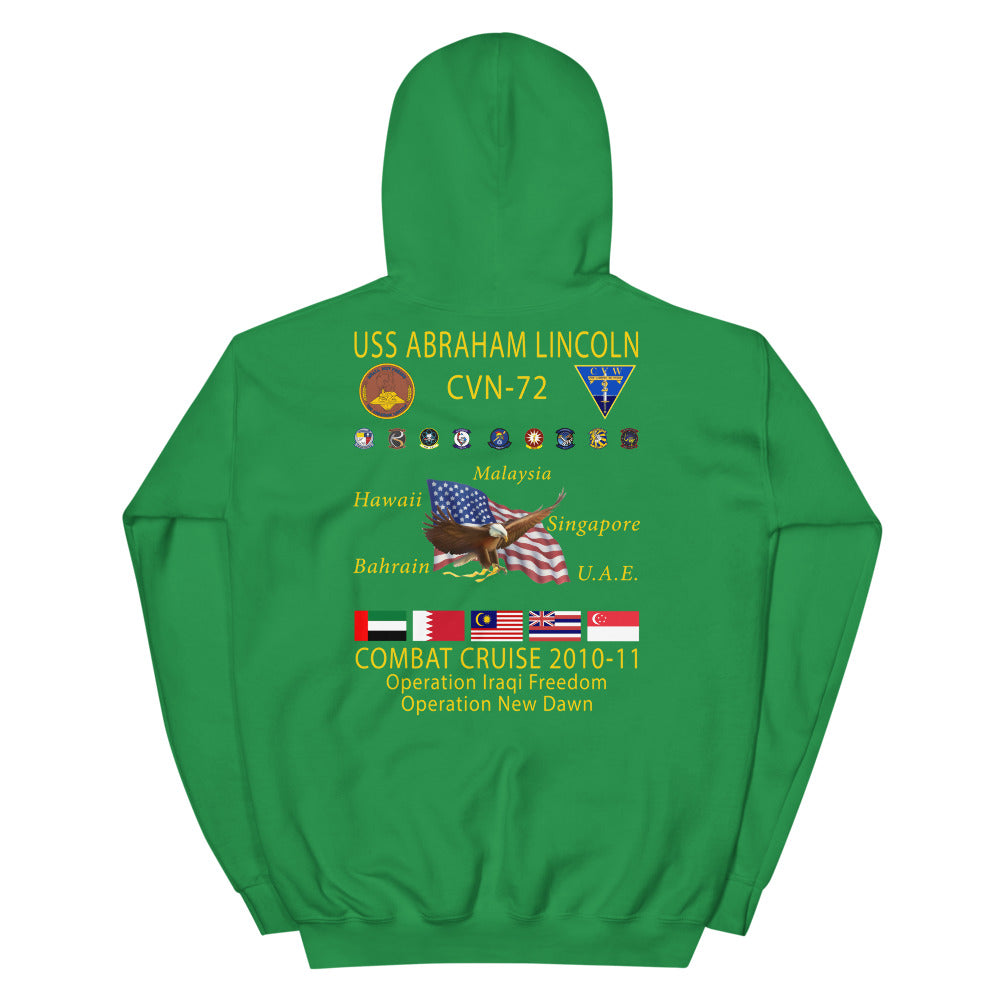 USS Abraham Lincoln (CVN-72) 2010-11 Cruise Hoodie