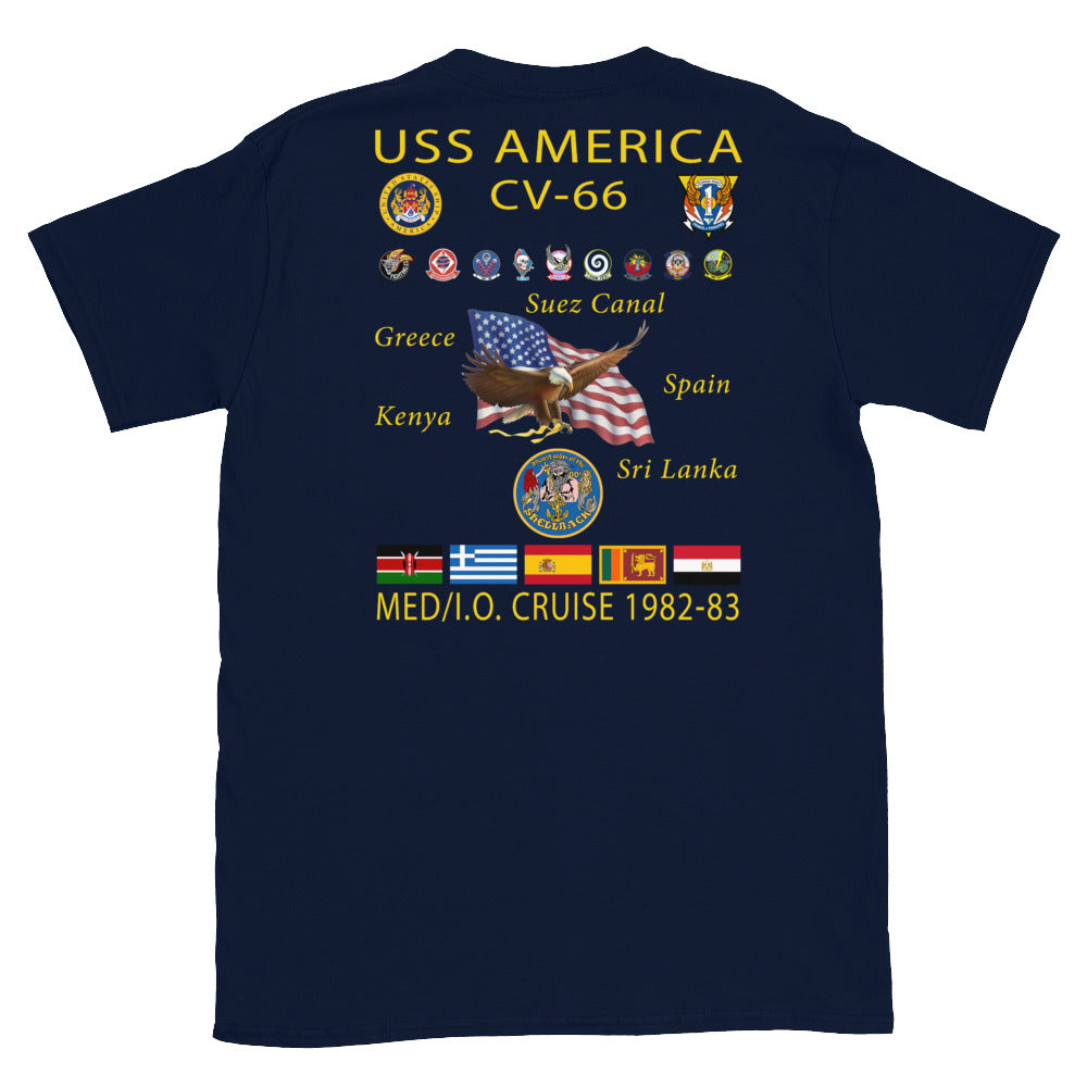 USS America (CV-66) 1982-83 Cruise Shirt