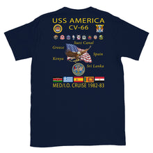 Load image into Gallery viewer, USS America (CV-66) 1982-83 Cruise Shirt