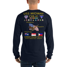 Load image into Gallery viewer, USS Midway (CVA-41) 1972-73 Long Sleeve Cruise Shirt