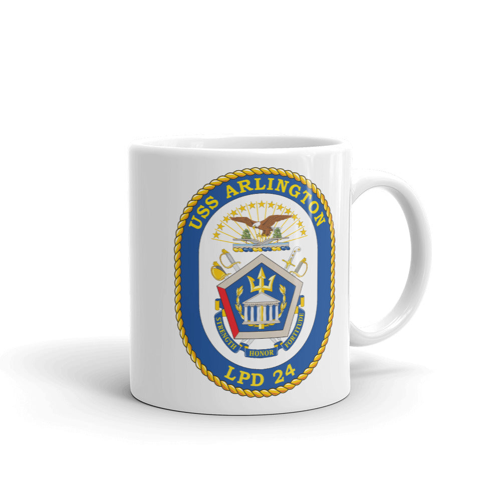 USS Arlington (LPD-24) Ship's Crest Mug
