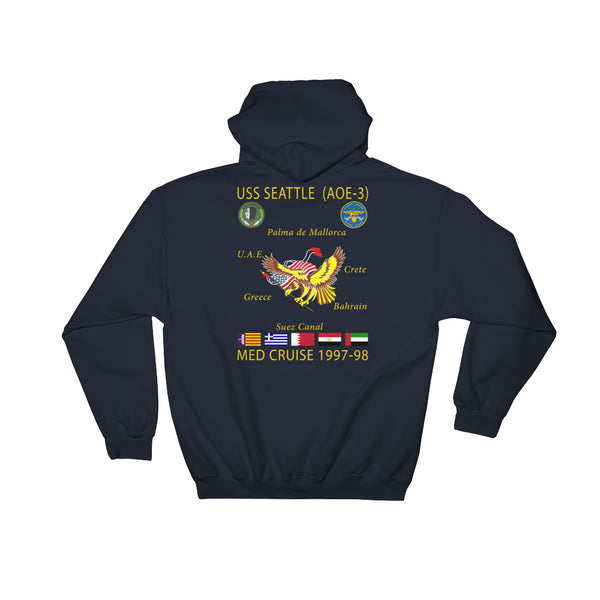 USS Seattle (AOE-3) 1997-98 Cruise Hoodie