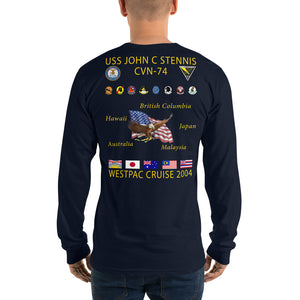 USS John C. Stennis (CVN-74) 2004 Long Sleeve Cruise Shirt