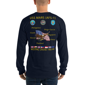 USS Mars (AFS-1) 1983-84 Long Sleeve Cruise Shirt