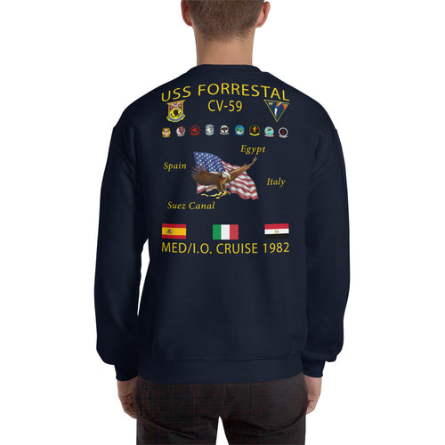 USS Forrestal (CV-59) 1982 Cruise Sweatshirt