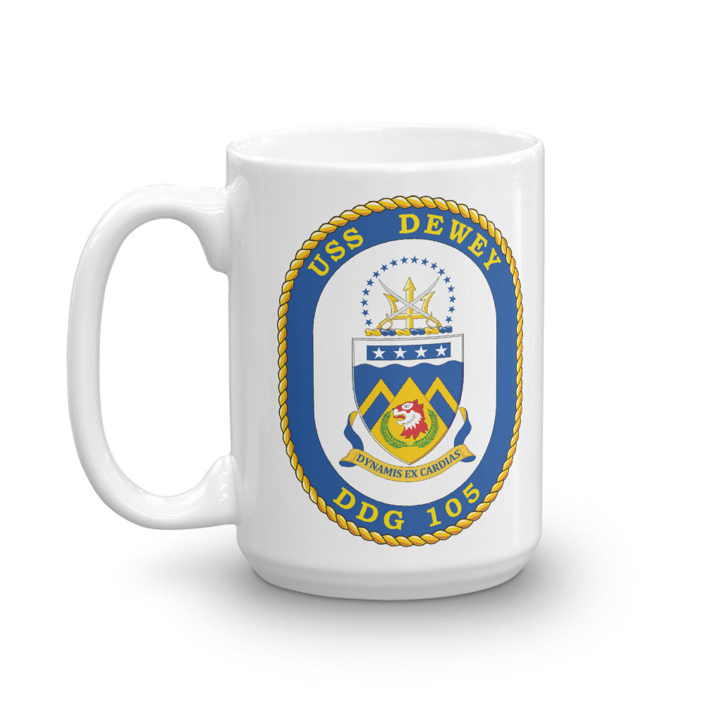 USS Dewey (DDG-105) Ship's Crest Mug