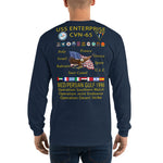 USS Enterprise (CVN-65) 1996 Long Sleeve Cruise Shirt