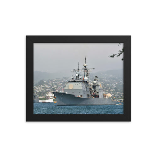 USS Port Royal (CG-73) Framed Ship Photo - Pearl Harbor