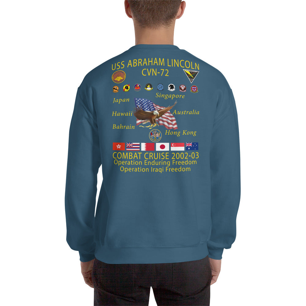 USS Abraham Lincoln (CVN-72) 2002-03 Cruise Sweatshirt