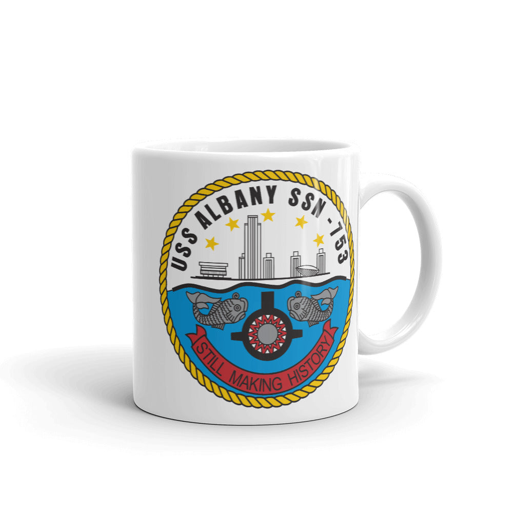 USS Albany (SSN-753) Ship's Crest Mug