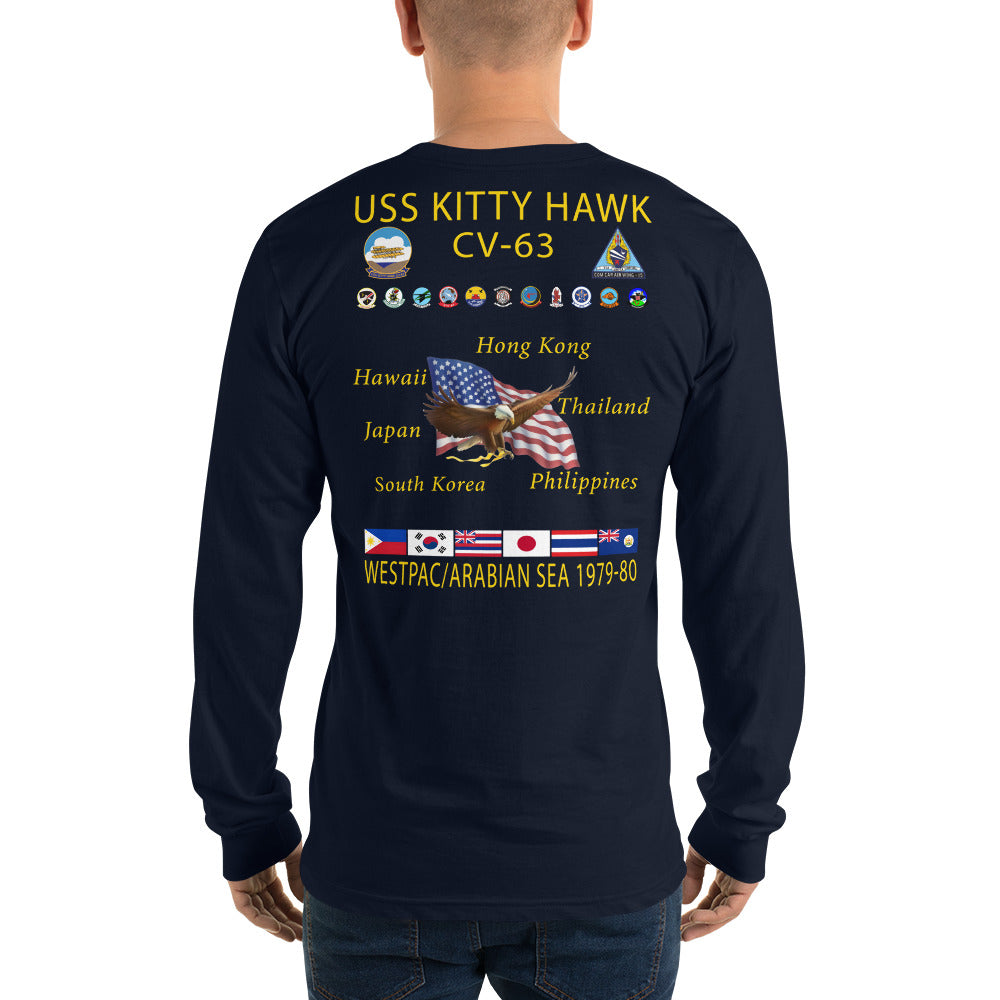 USS Kitty Hawk (CV-63) 1978-80 Long Sleeve Cruise Shirt