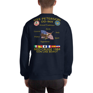 USS Peterson (DD-969) 1984 Cruise Sweatshirt