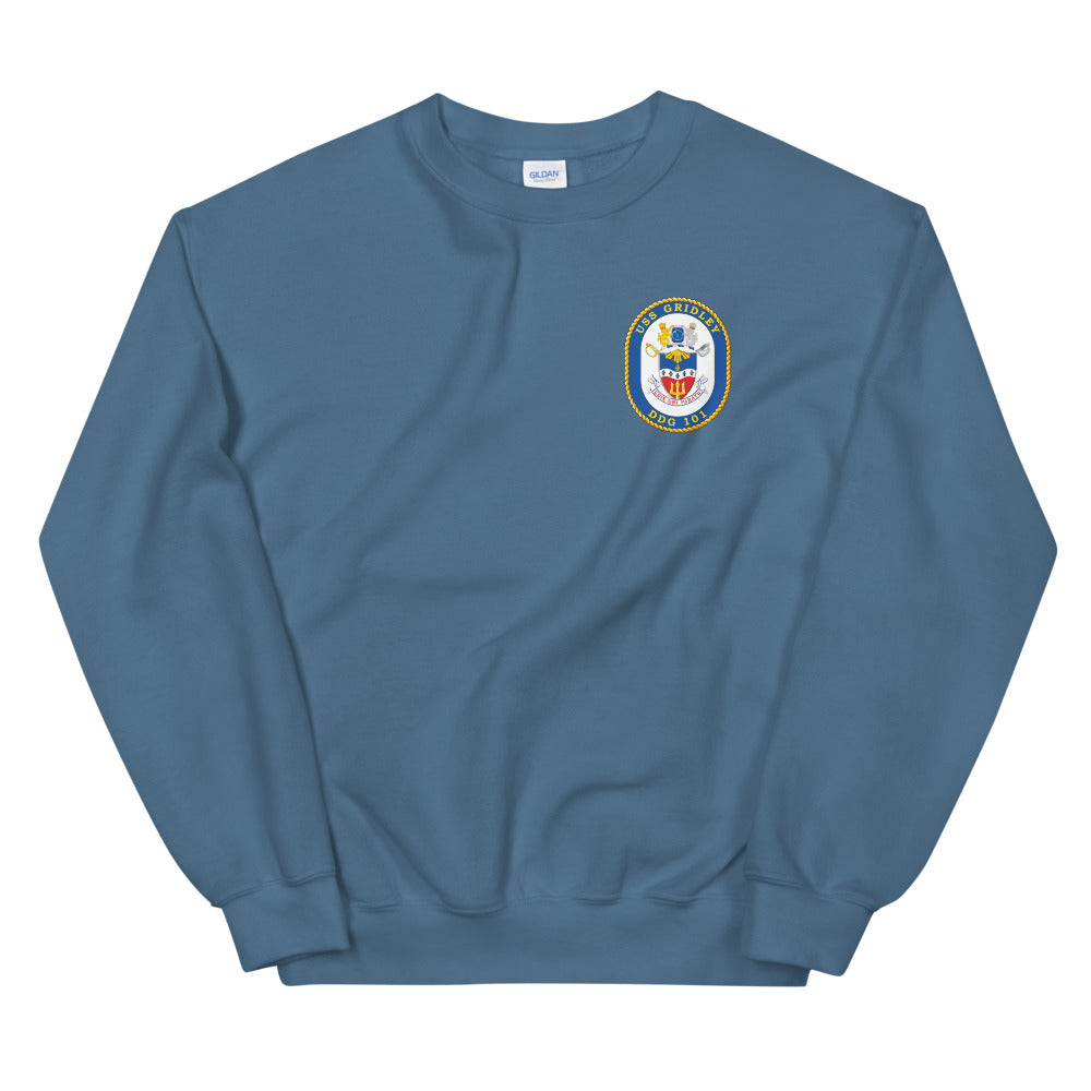 USS Gridley (DDG-101) Ship's Crest Sweatshirt