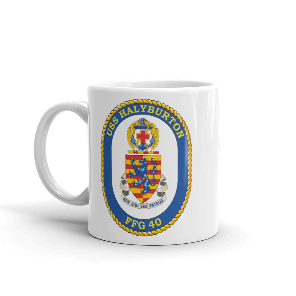 USS Halyburton (FFG-40) Ship's Crest Mug