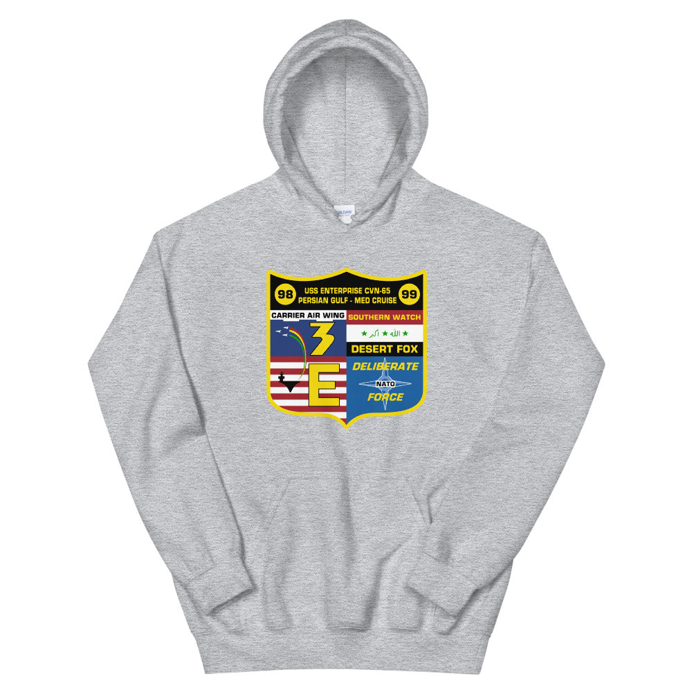 USS Enterprise (CVN-65) '98-'99 Persian Gulf - Med Cruise Hoodie