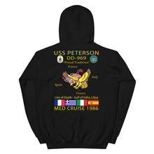 Load image into Gallery viewer, USS Peterson (DD-969) 1986 Cruise Hoodie