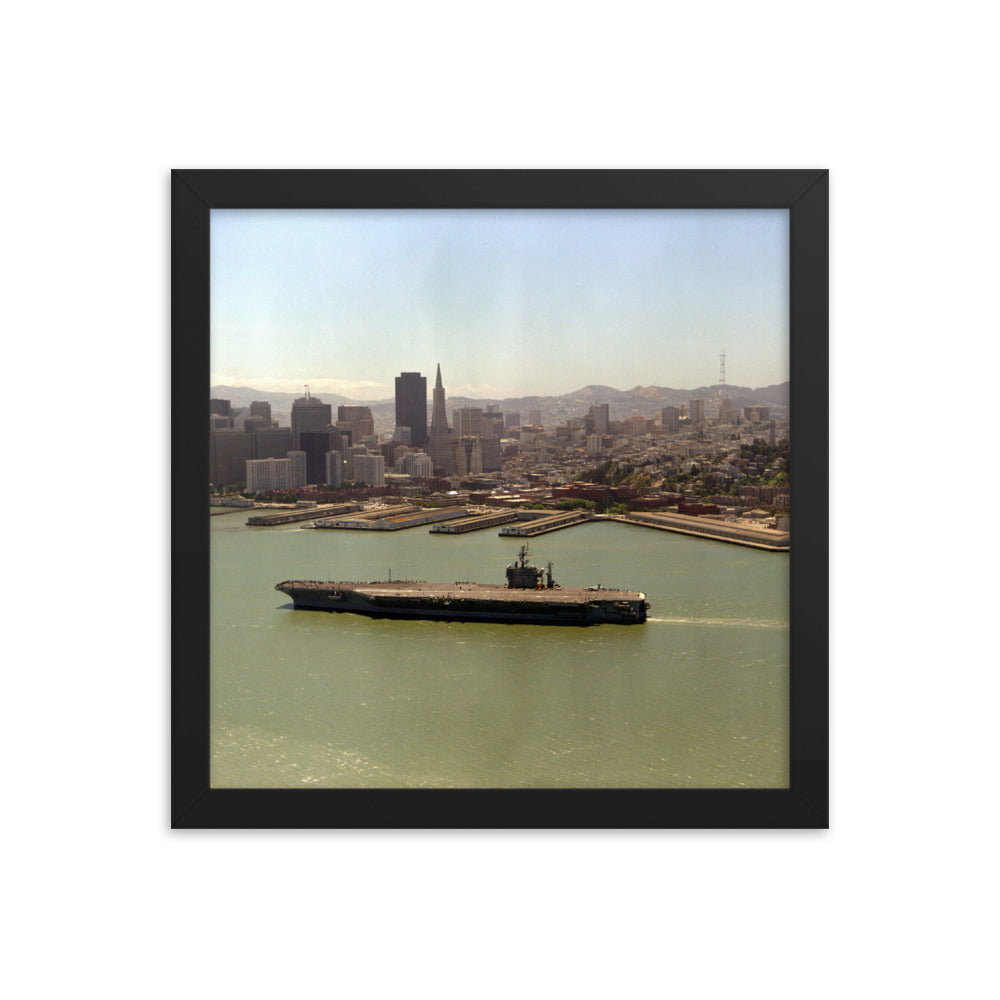 USS Abraham Lincoln (CVN-72) Framed Ship Photo - San Francisco