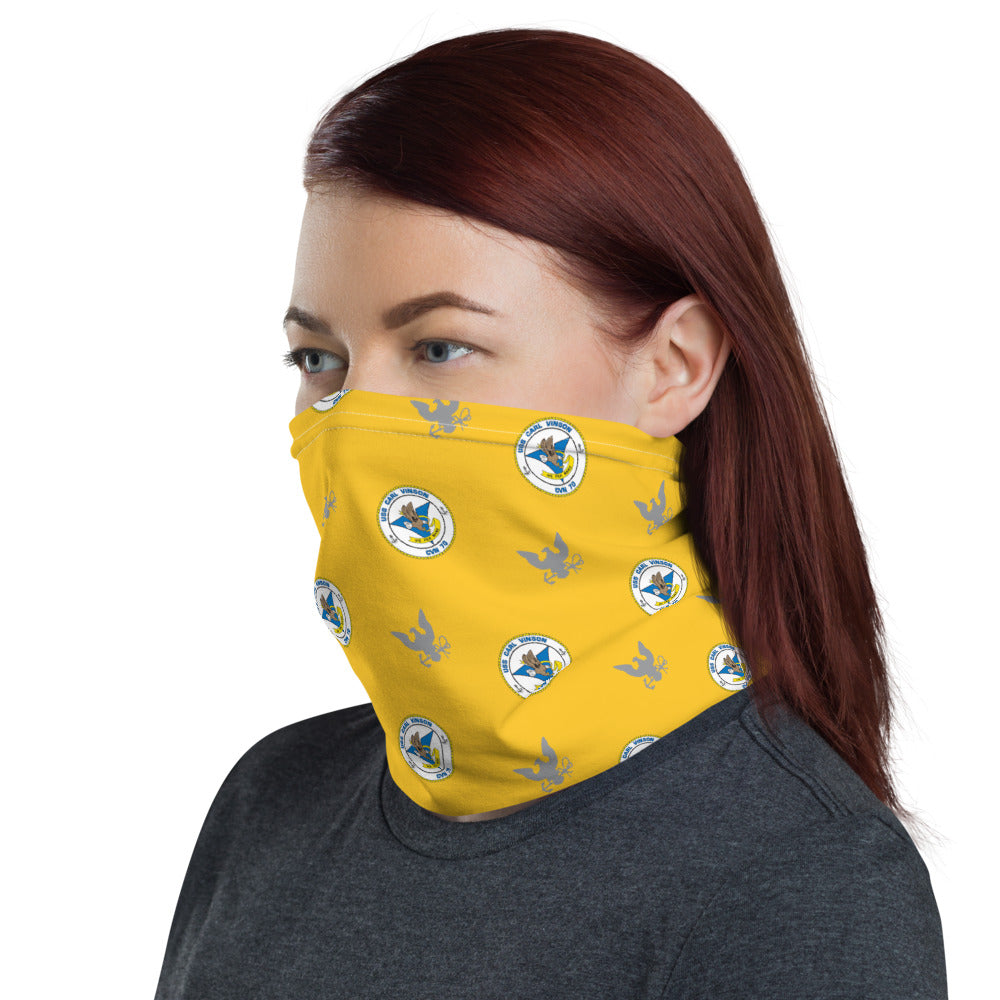 USS Carl Vinson (CVN-70) w/ Eagle Neck Gaiter - Gold