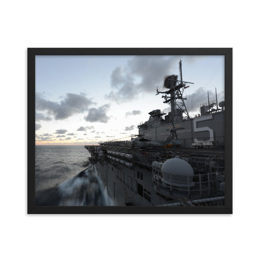 USS Bataan (LHD-5) Framed Ship Photo