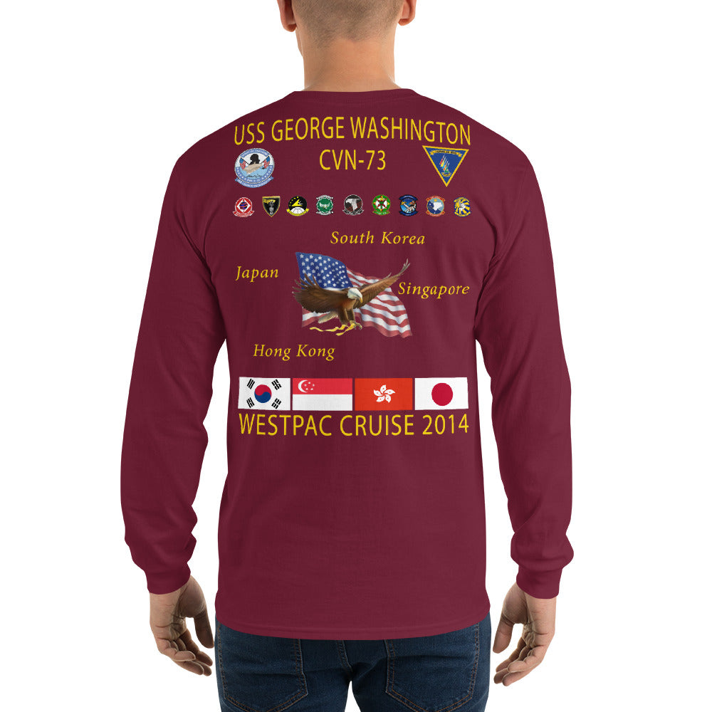 USS George Washington (CVN-73) 2014 Long Sleeve Cruise Shirt