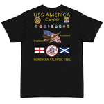 USS America (CV-66) 1982 Cruise Shirt - SIZES 4XL-5XL ONLY