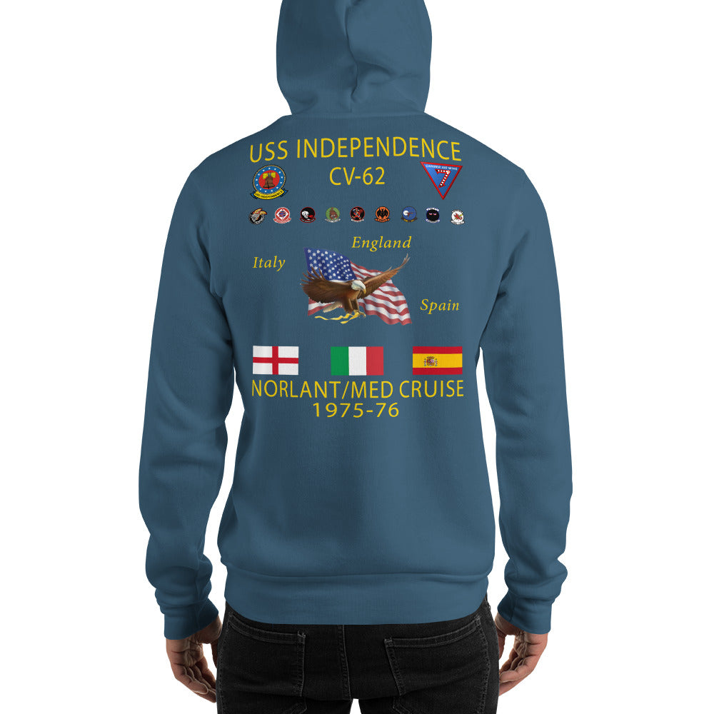 USS Independence (CV-62) 1975-76 Cruise Hoodie